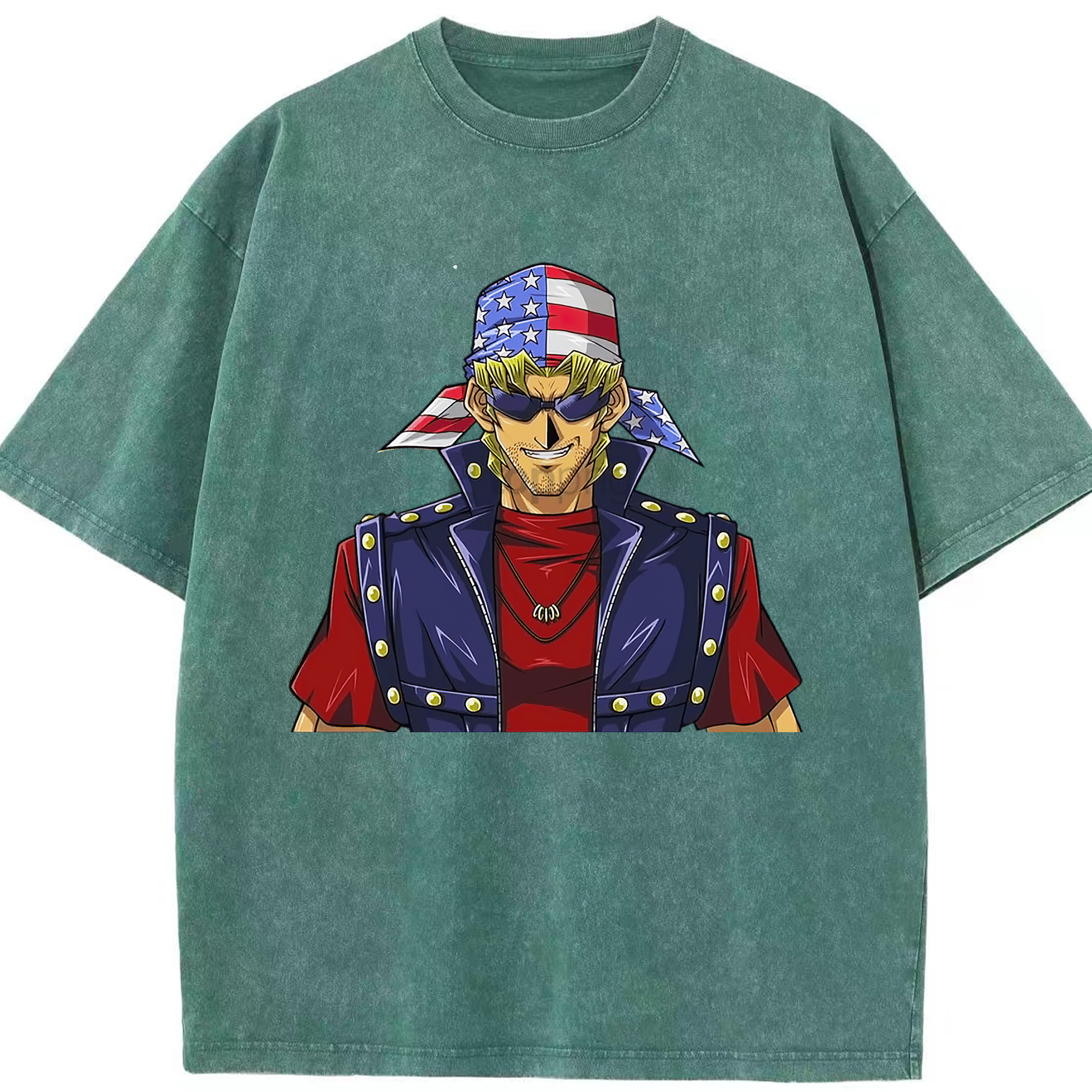 （画像用） 遊☆戯☆王 Yu-Gi-Oh! 綿100% ヴィンテージ風 半袖Tシャツ（フロントプリント）